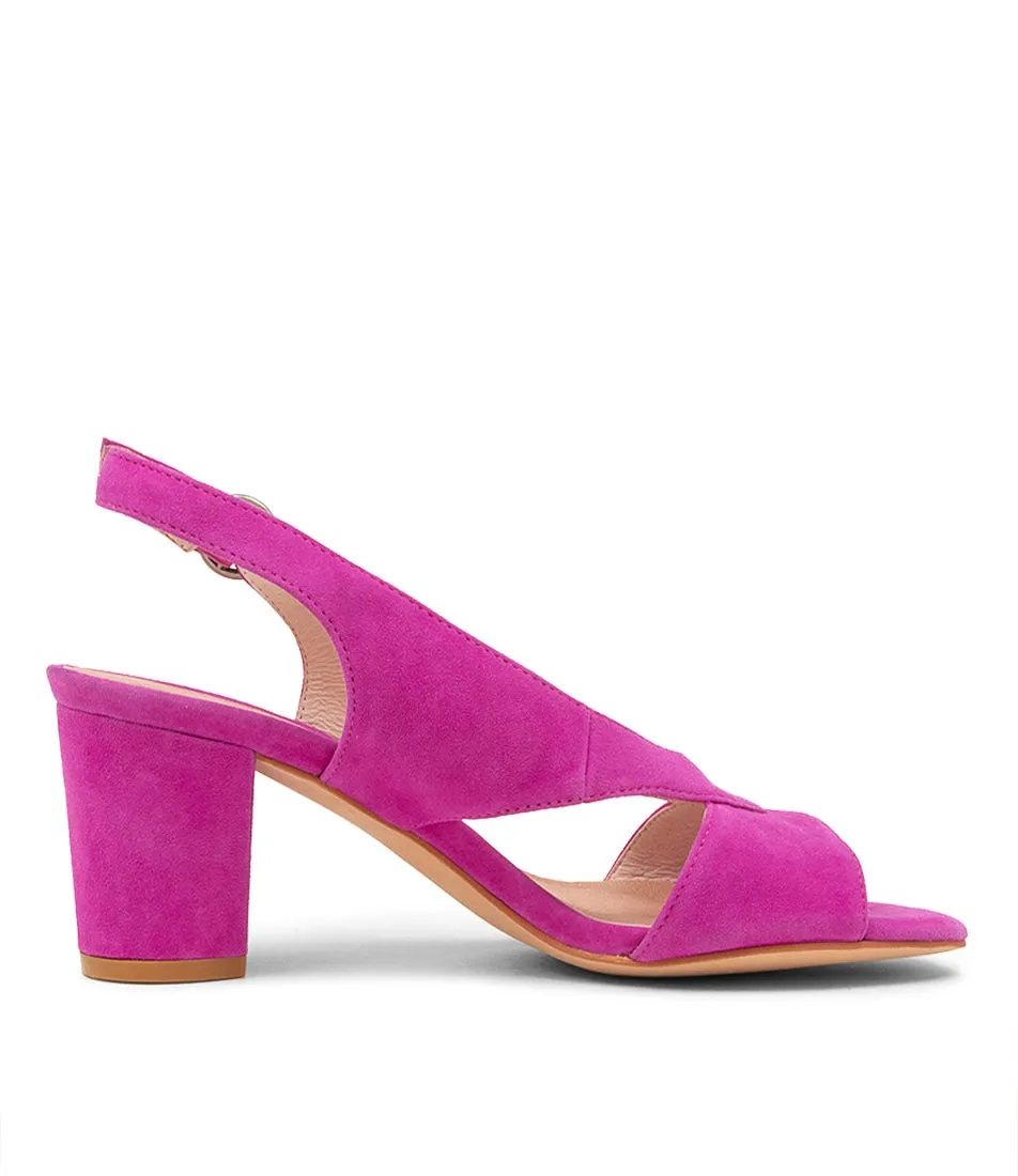 DIANA FERRARI Cristah Magenta Suede Sandals