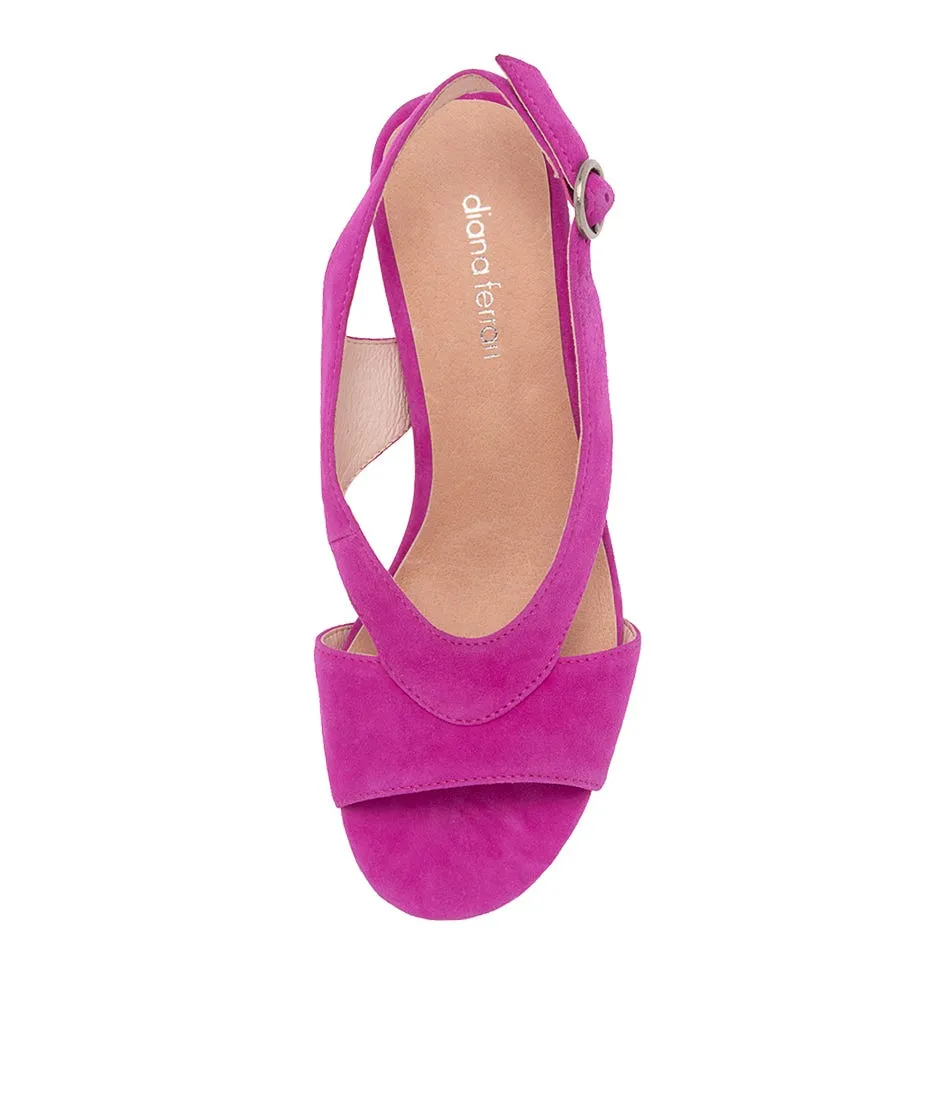 DIANA FERRARI Cristah Magenta Suede Sandals