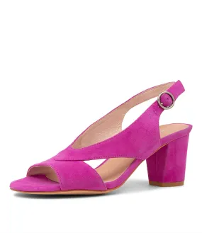 DIANA FERRARI Cristah Magenta Suede Sandals