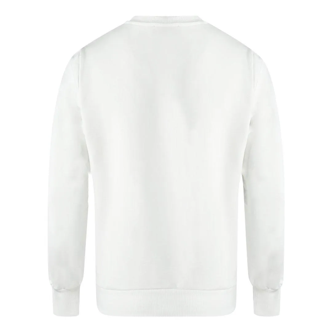 Diesel White Sweater with 001978 Logo - Jumpers and Cardigans