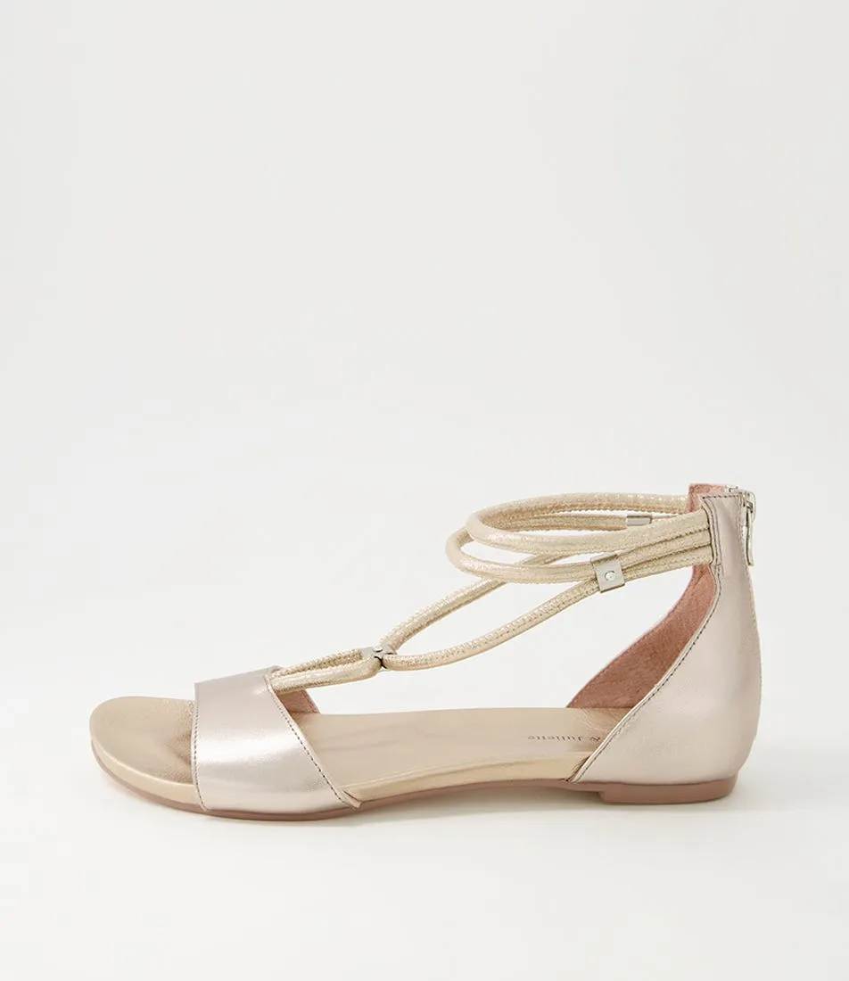 DJANGO & JULIETTE Jazzie Platino Leather Sandals