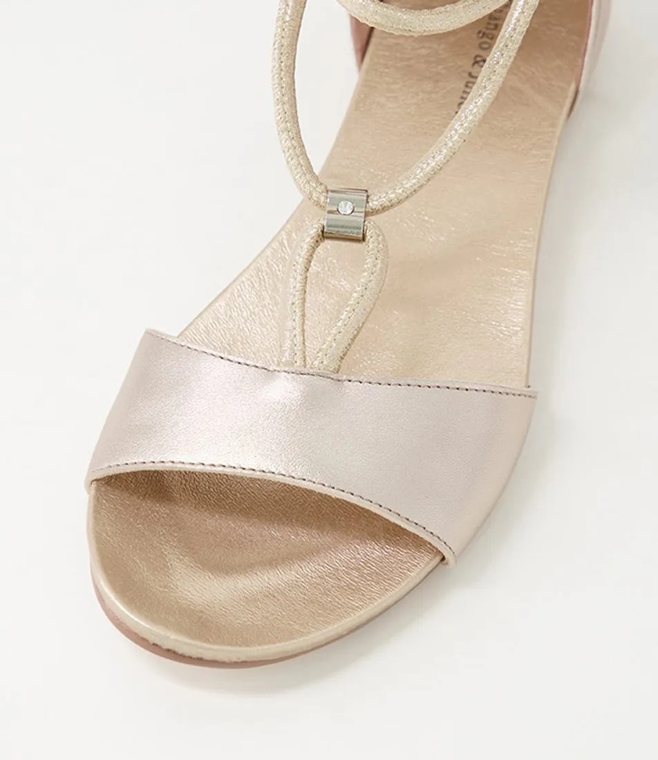 DJANGO & JULIETTE Jazzie Platino Leather Sandals