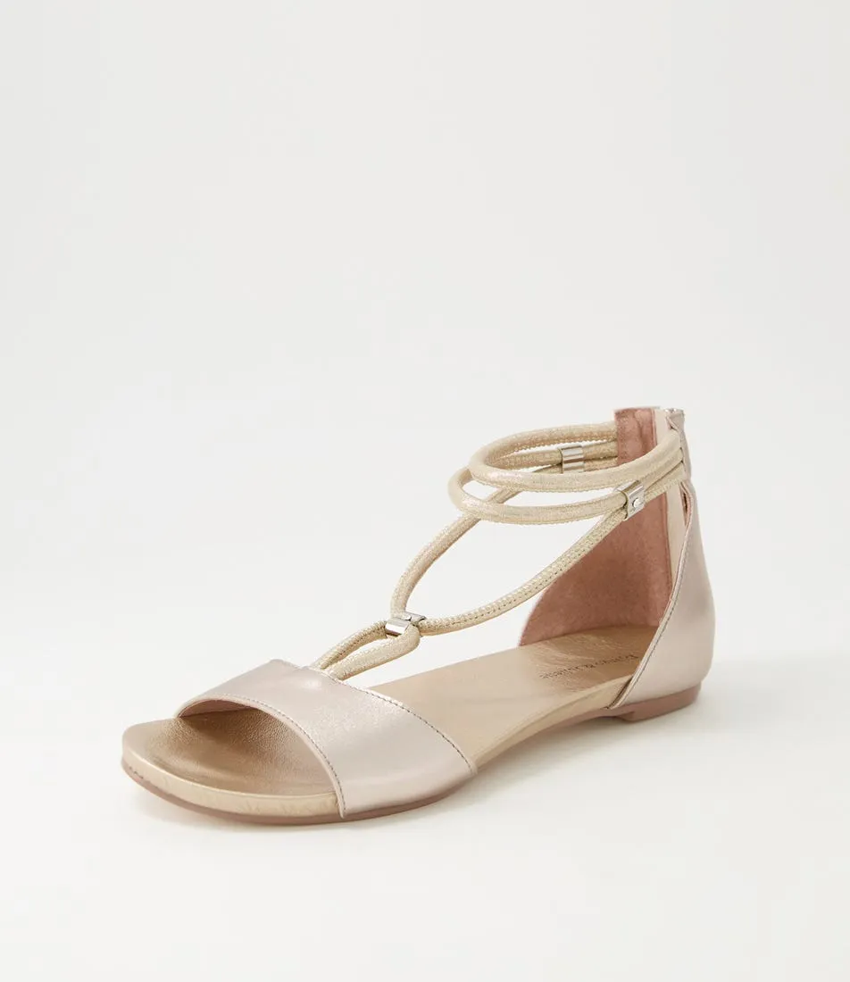 DJANGO & JULIETTE Jazzie Platino Leather Sandals