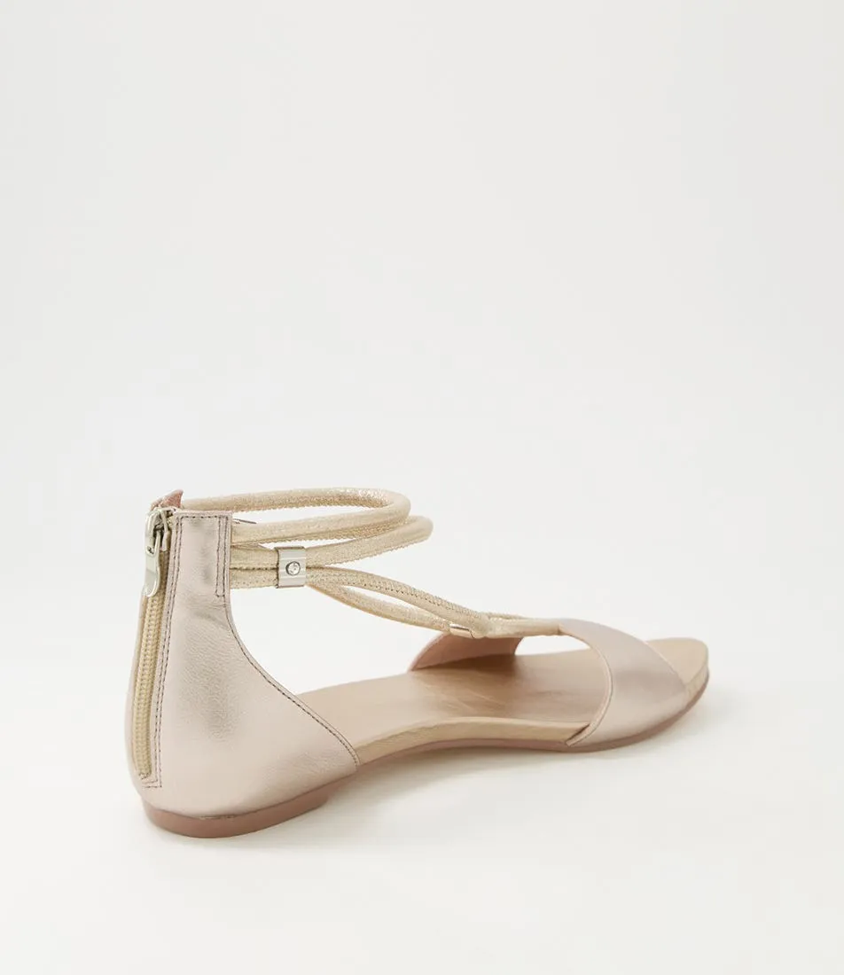 DJANGO & JULIETTE Jazzie Platino Leather Sandals