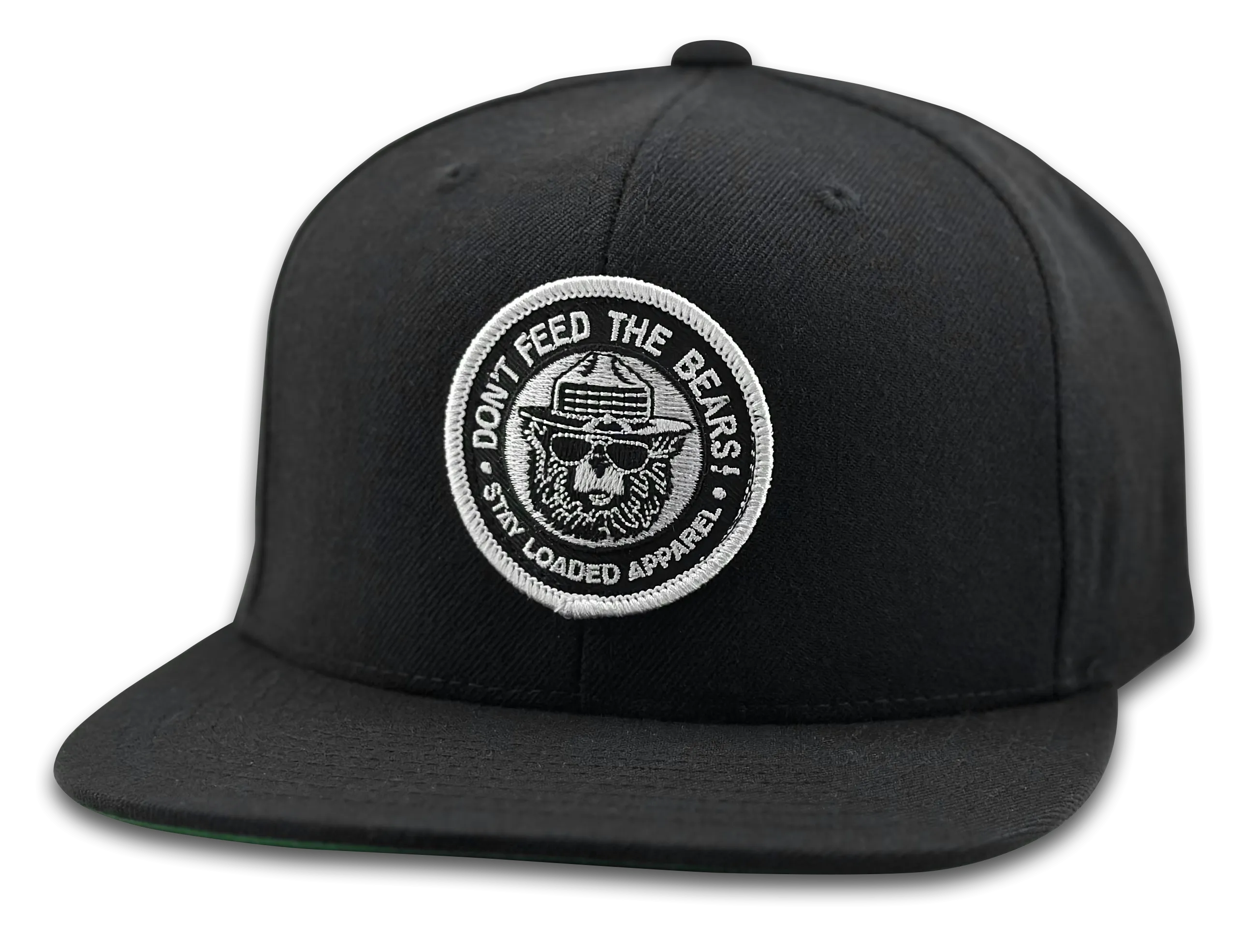 Don't Feed the Bears Patch Flat Hat Bill