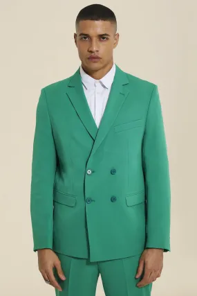 Double Breasted Relaxed Suit Jacket