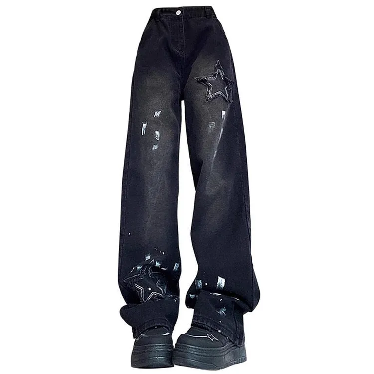 Downtown Girl Black Star Jeans