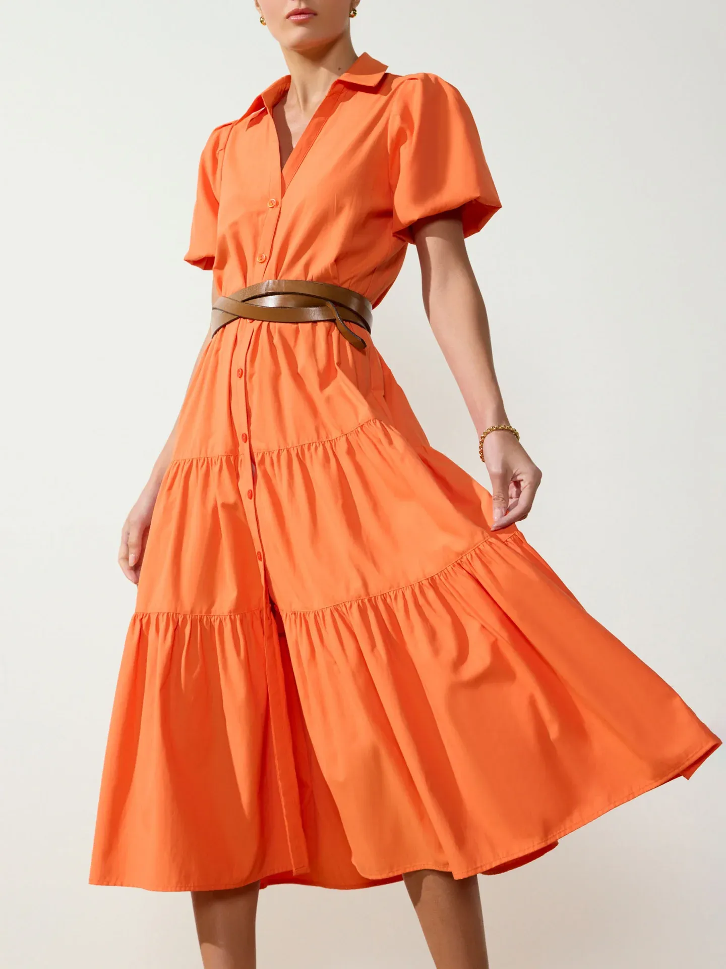 Dress in Tangerine named HAVANA