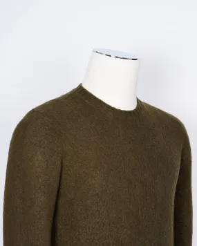 Drumohr Crew Neck Sweater in Olive Green