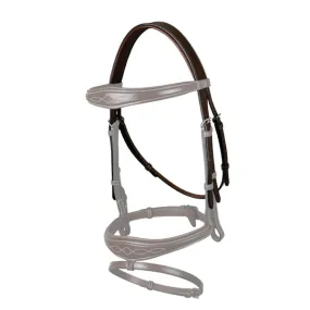 Dy'on Hunter Leather Headpiece with Throatlatch Straps