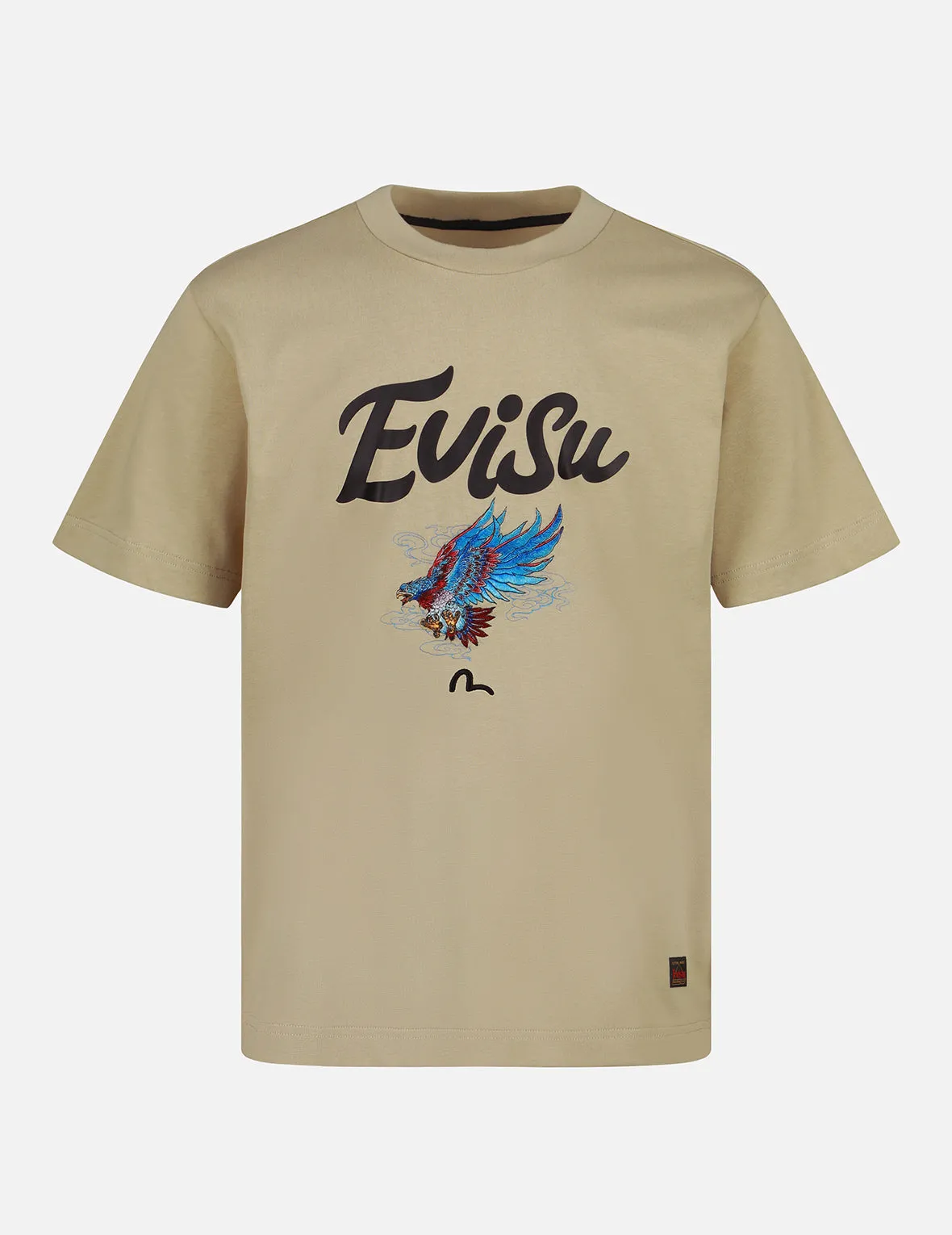 Eagle and Logo Print T-Shirt