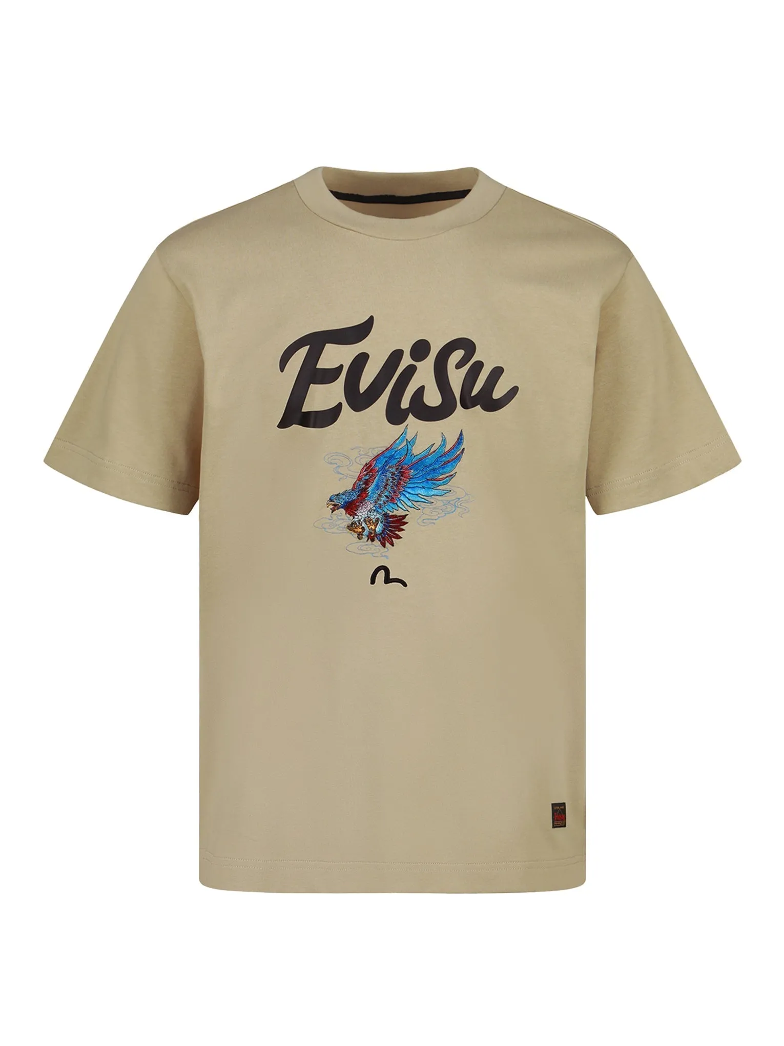 Eagle and Logo Print T-Shirt