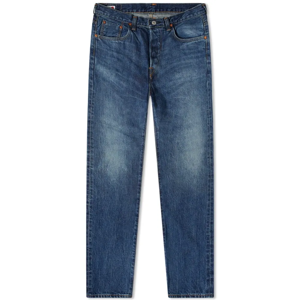 Edwin Regular Tapered Jeans crafted in Japan in Mid Dark Used Blue