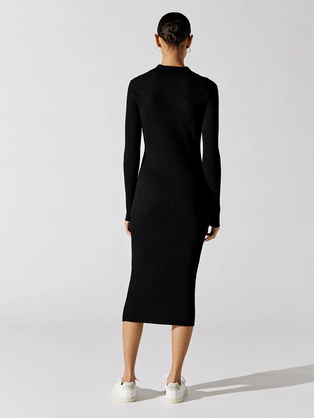 Ella Polo Dress - Noir