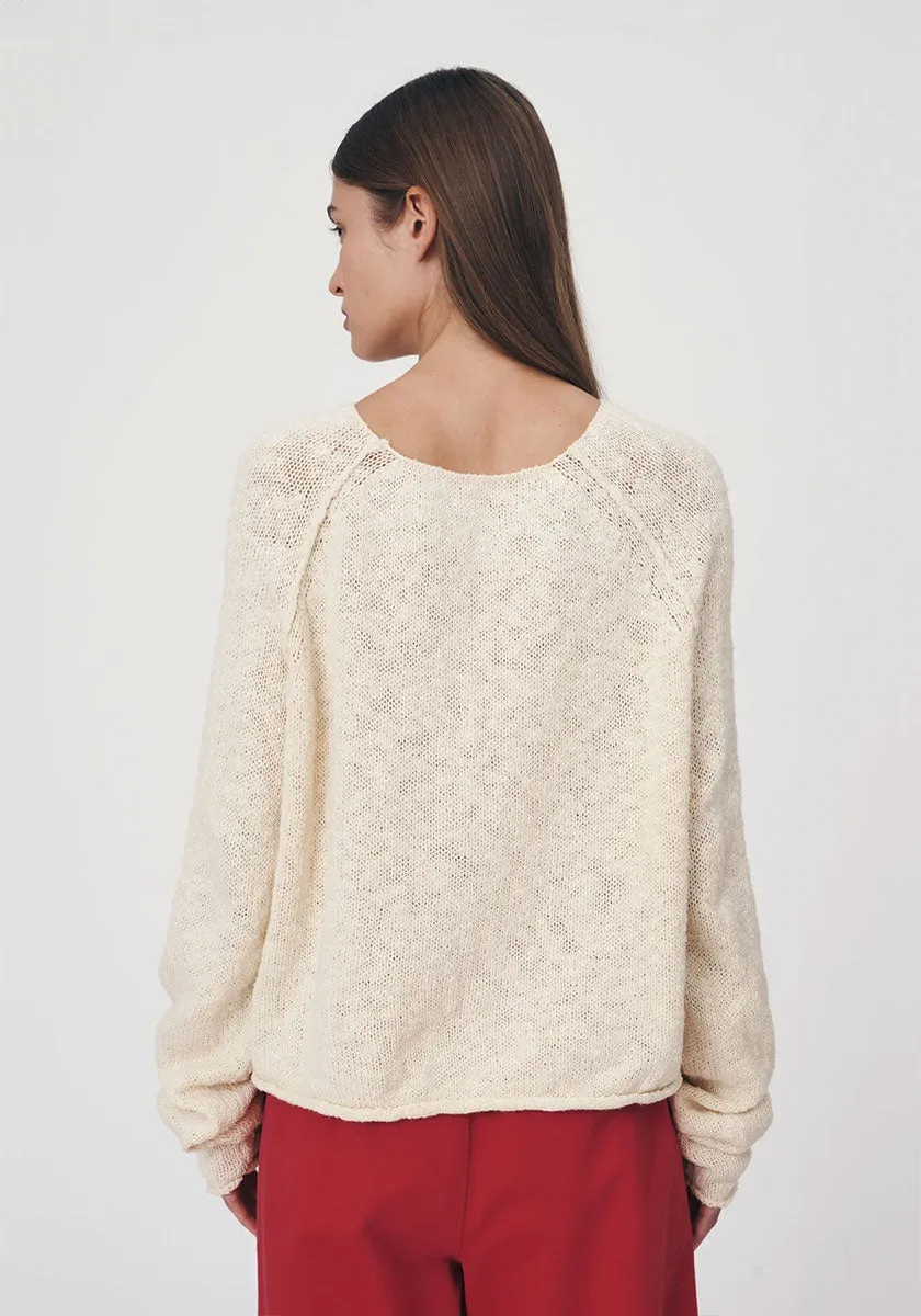 Elodie Knit Jumper - Creme