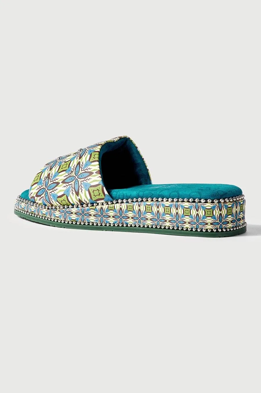 Luxurious Blue Emerald Prince Flats