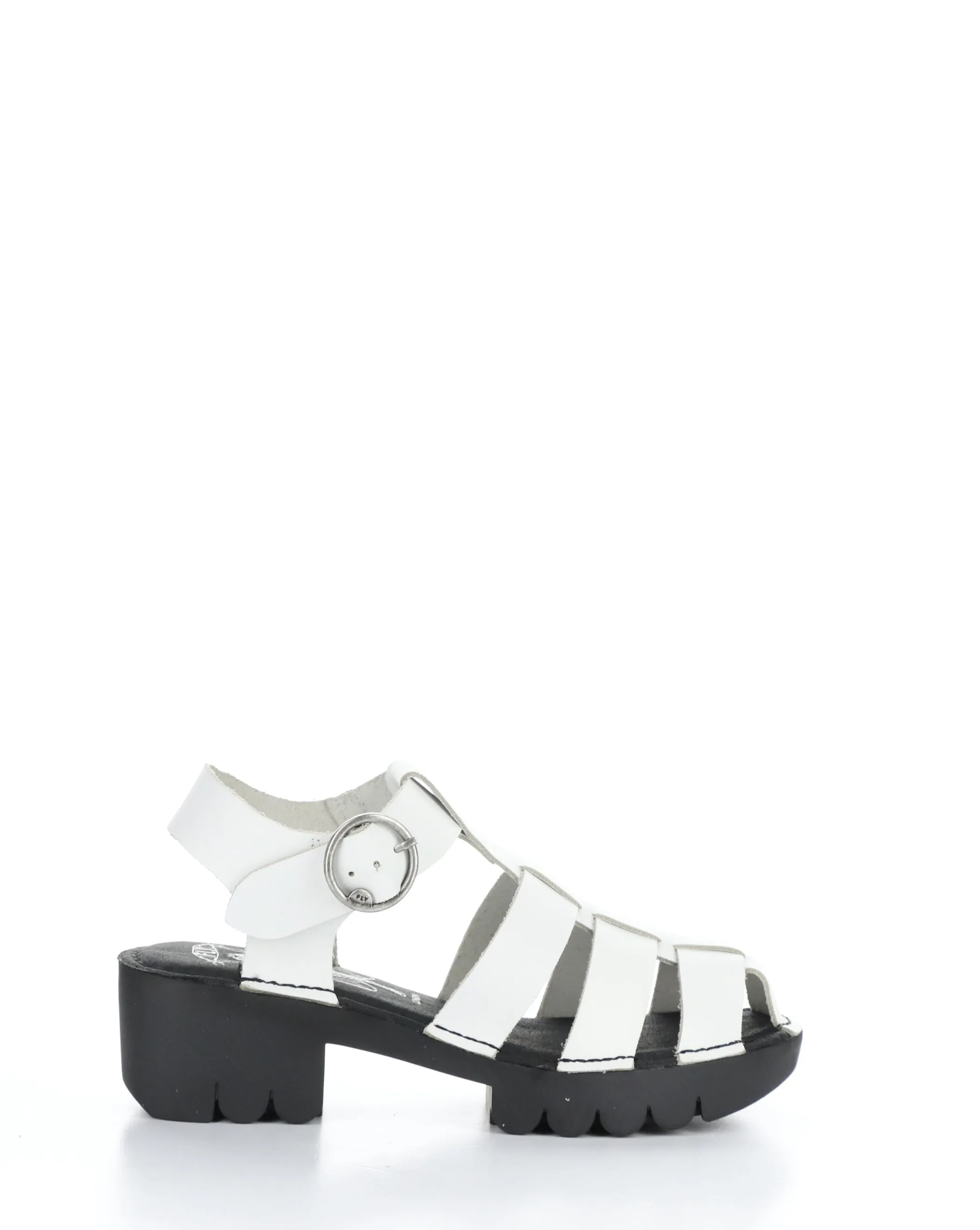 EMME511FLY 009 OFF WHITE Sandals with Round Toe