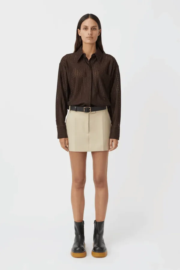 Neutral Tone Button-Up