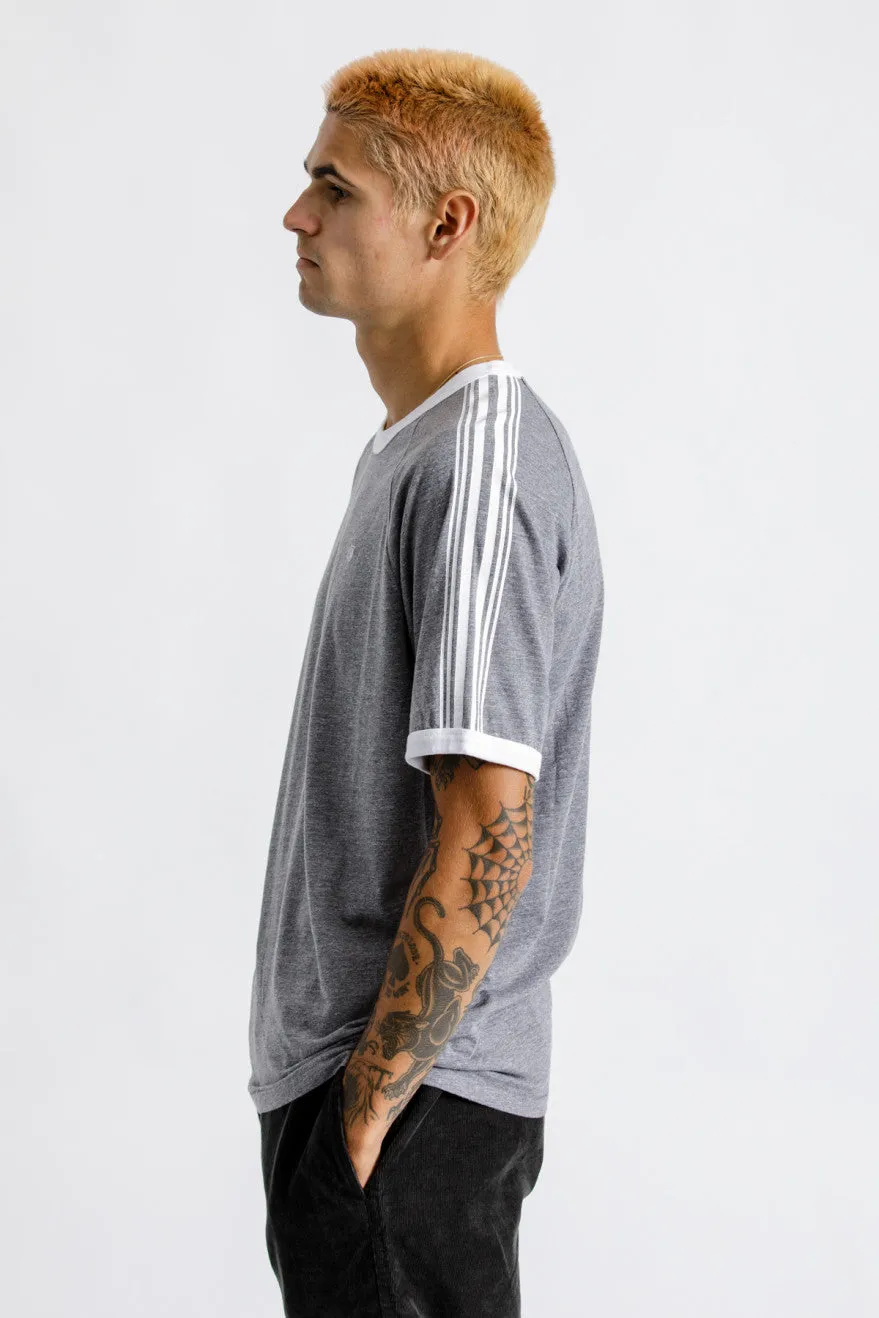 Este II S/S Knit - Heather Grey/White