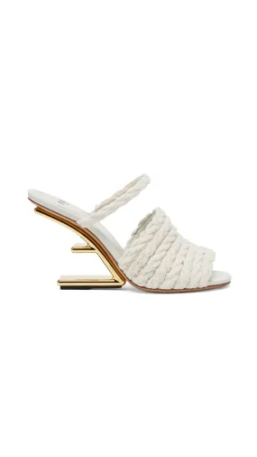 Ivory Fendi First Fabric Sandals