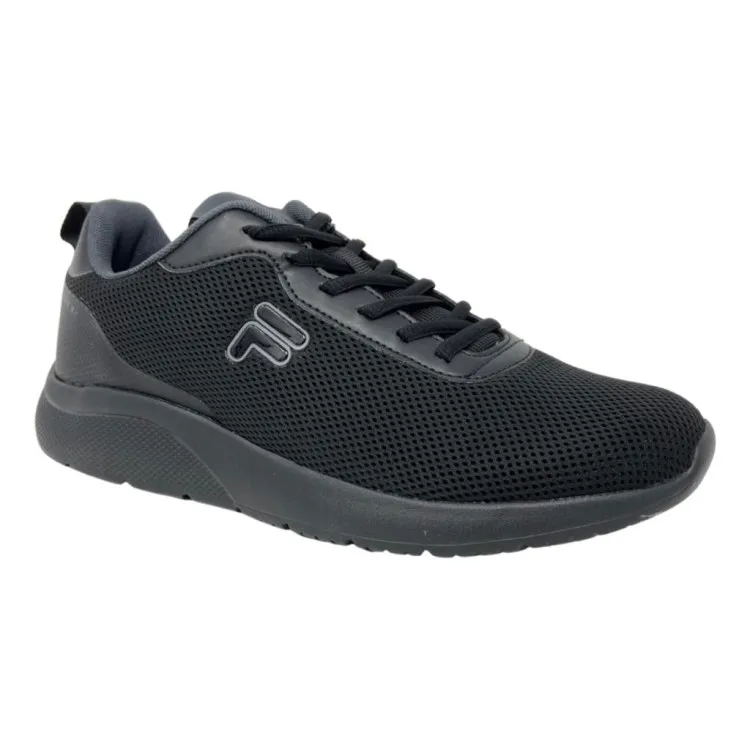 FILA Men's FFM077 SPITFIRE Black Canvas Sneakers