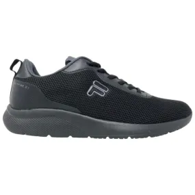 FILA Men's FFM077 SPITFIRE Black Canvas Sneakers