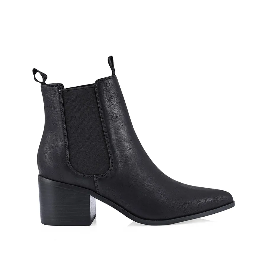 Filo Chelsea Ankle Boots - Black Softee