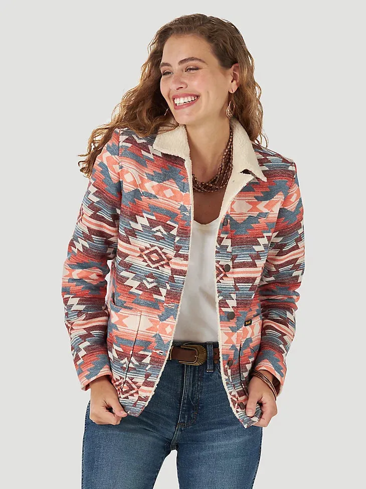 Final Sale  The Aztec Wrangler Retro Sherpa Jacket