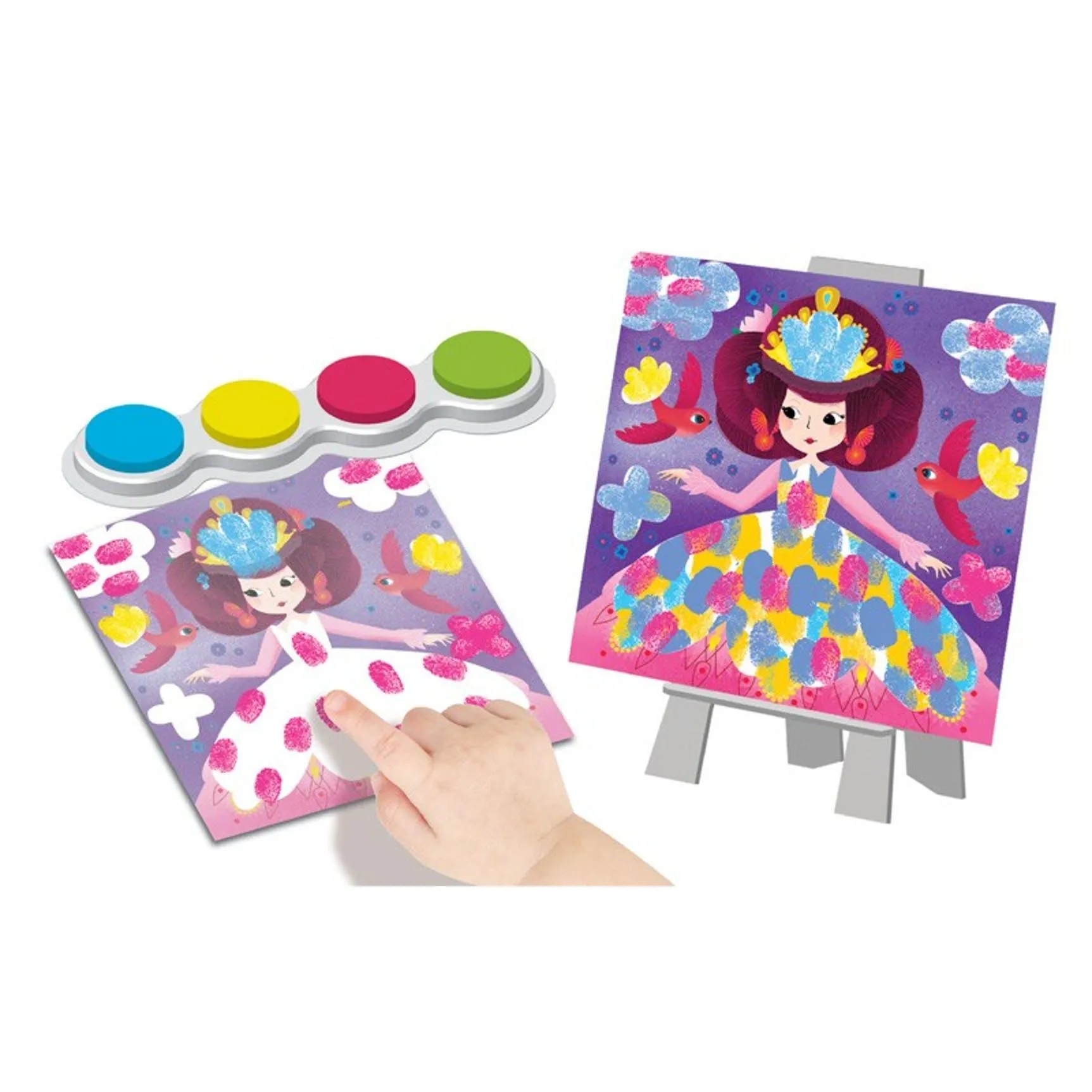 FINGER PAINTING SET-PRINCESS