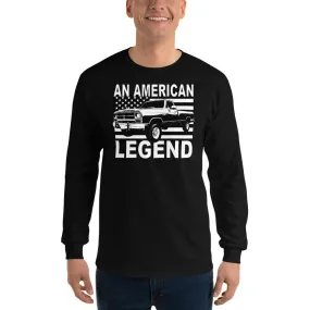 American Flag Long Sleeve Shirt for First Generation Truck Enthusiasts