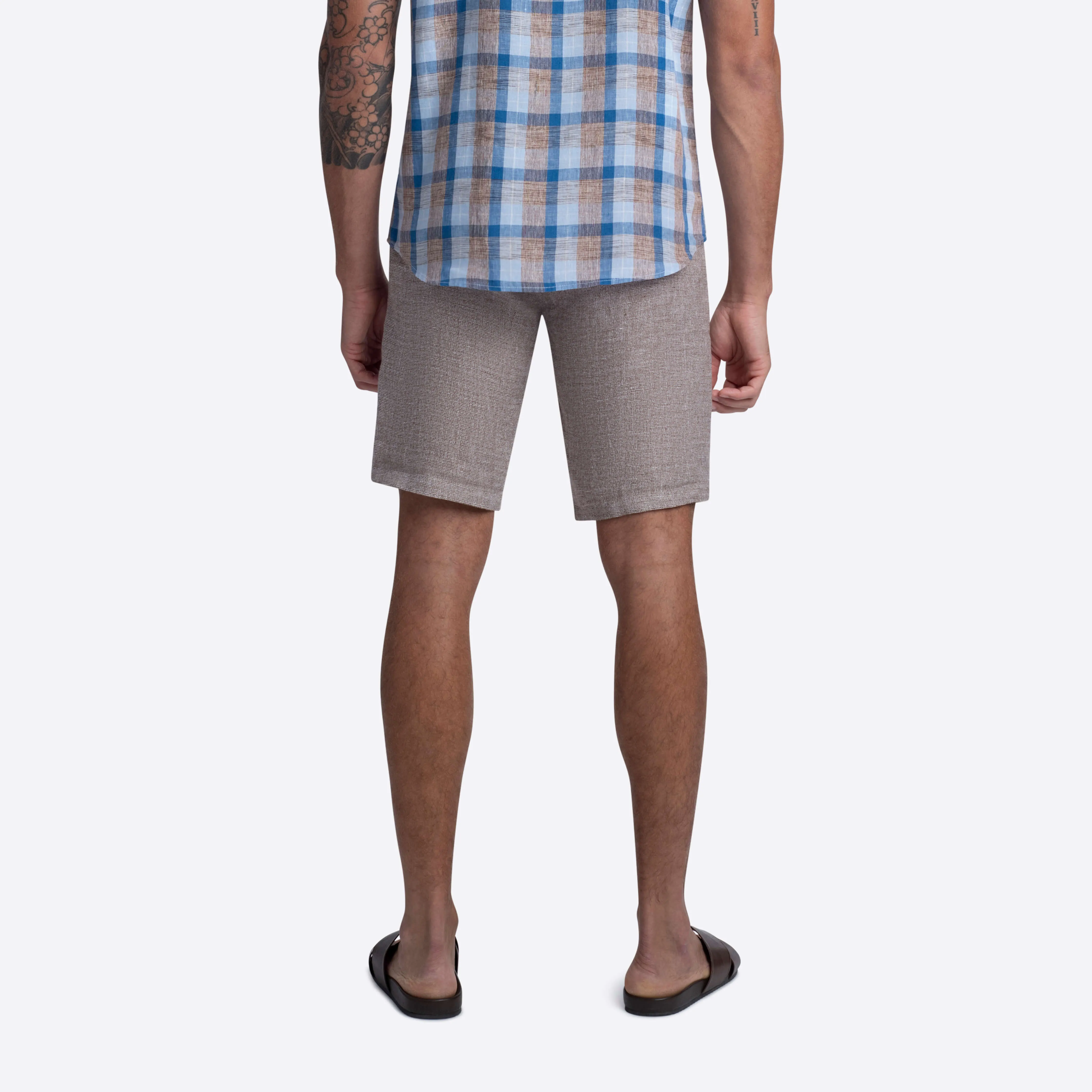 Flat Front Bermuda Shorts