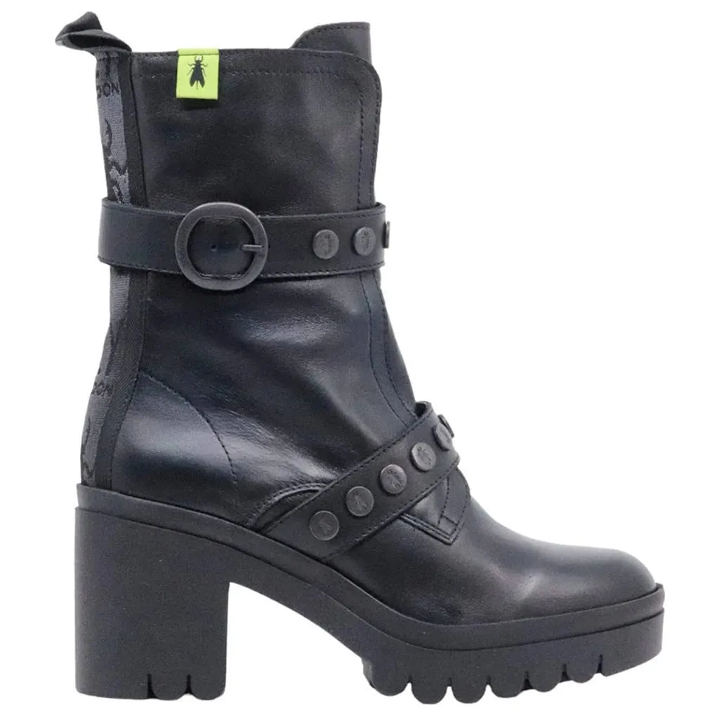 Fly London Womens Boots TAMA888FLY Casual Zip-Up Buckle Heeled Leather - UK 6