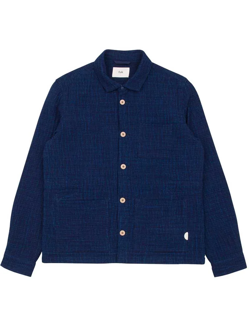 Folk Assembly Jacket Indigo Waffle