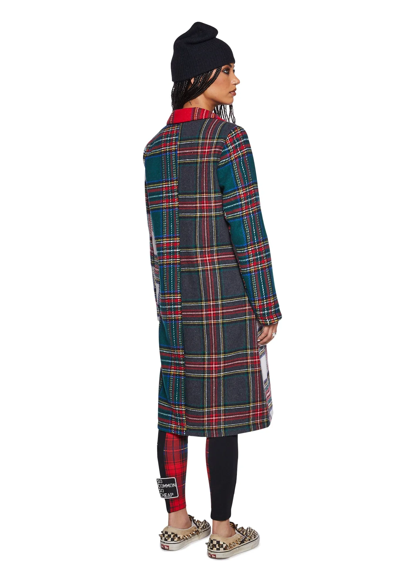 Fury Plaid Coat - Red