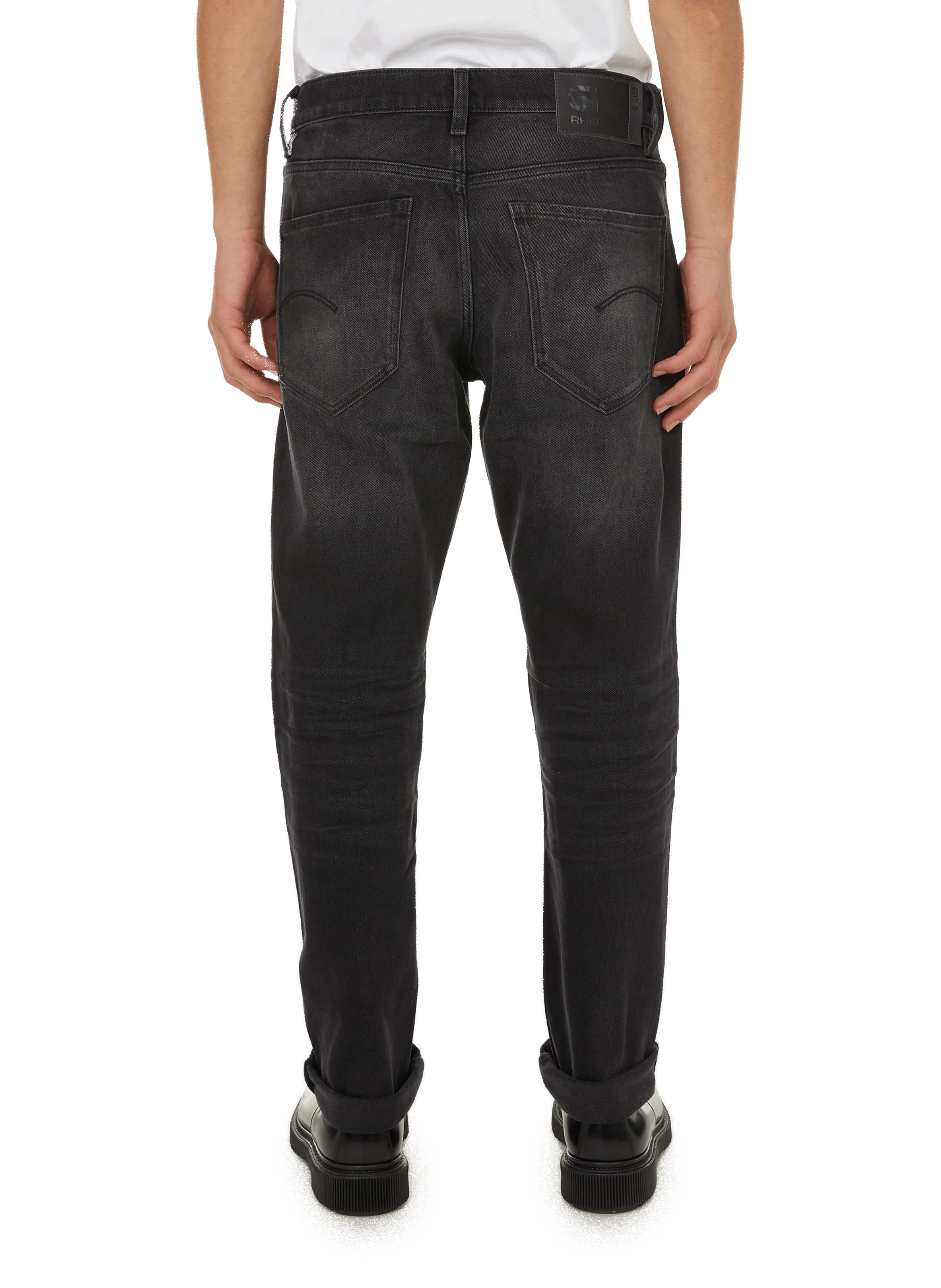 G. STAR  Straight-fit cotton jeans  - Black