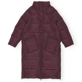 Oversized GANNI Tech Puffer Coat in Port Royale