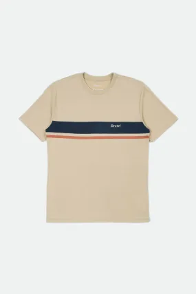 Gate Stripe S/S Knit - Safari