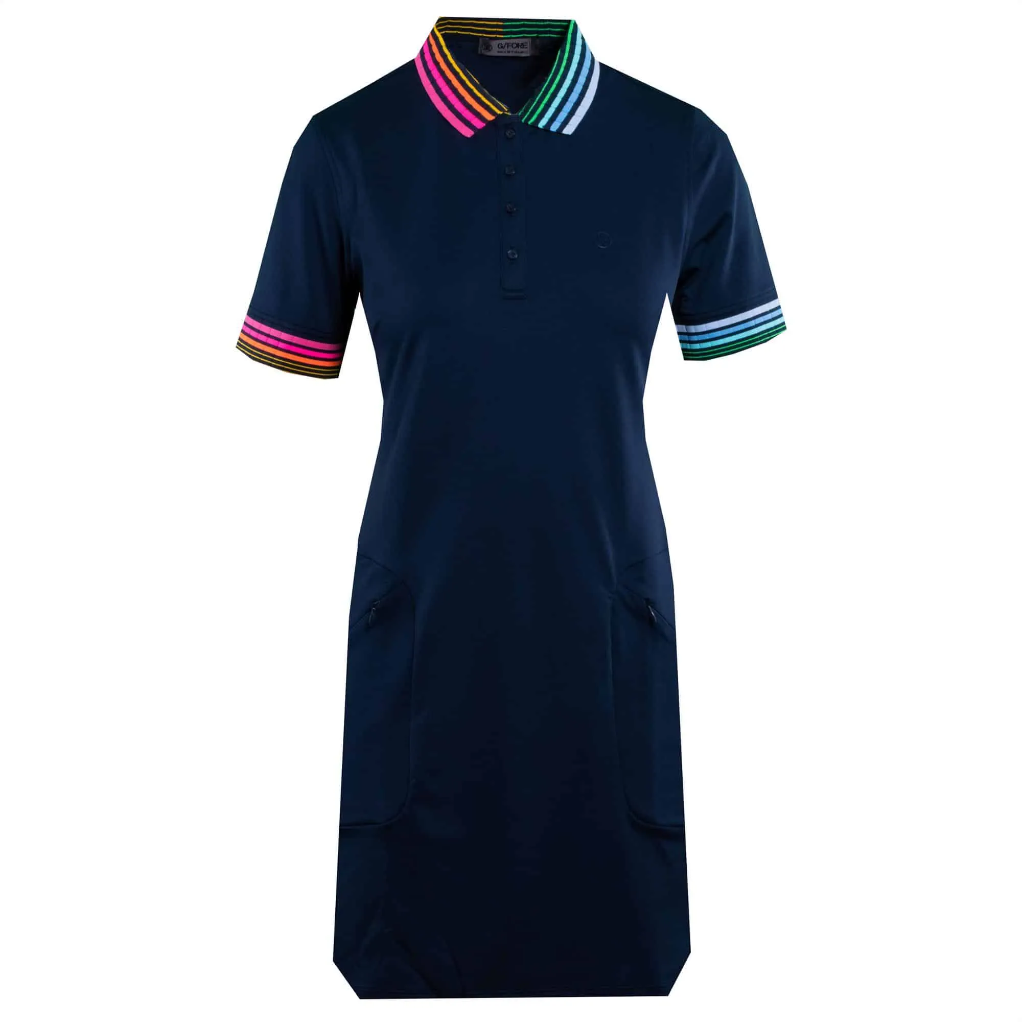 G/FORE Ladies Polo Dress with Contrast Collar - Twilight