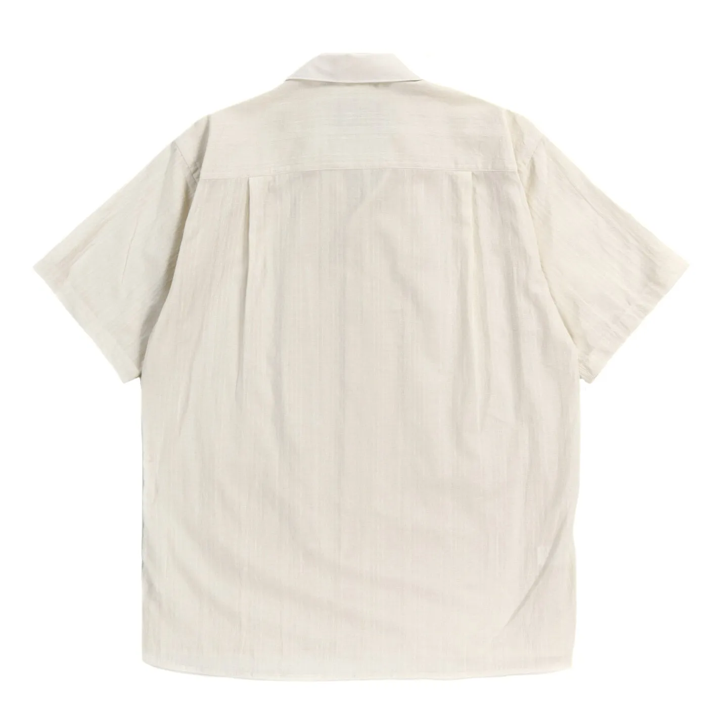 Gitman Vintage White Cotton Linen Dobby Beach Shirt