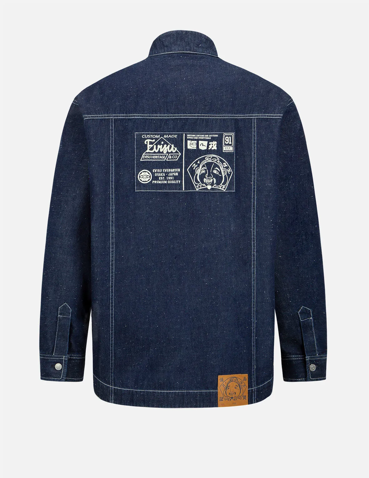 Godhead Label Embroidery Denim Chinese Jacket