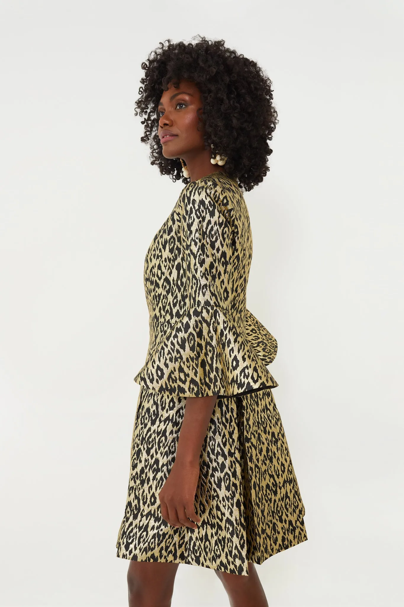 Gold Leopard Mel Dress