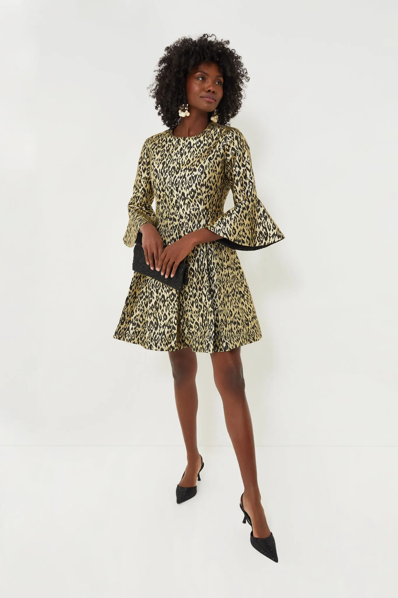 Gold Leopard Mel Dress