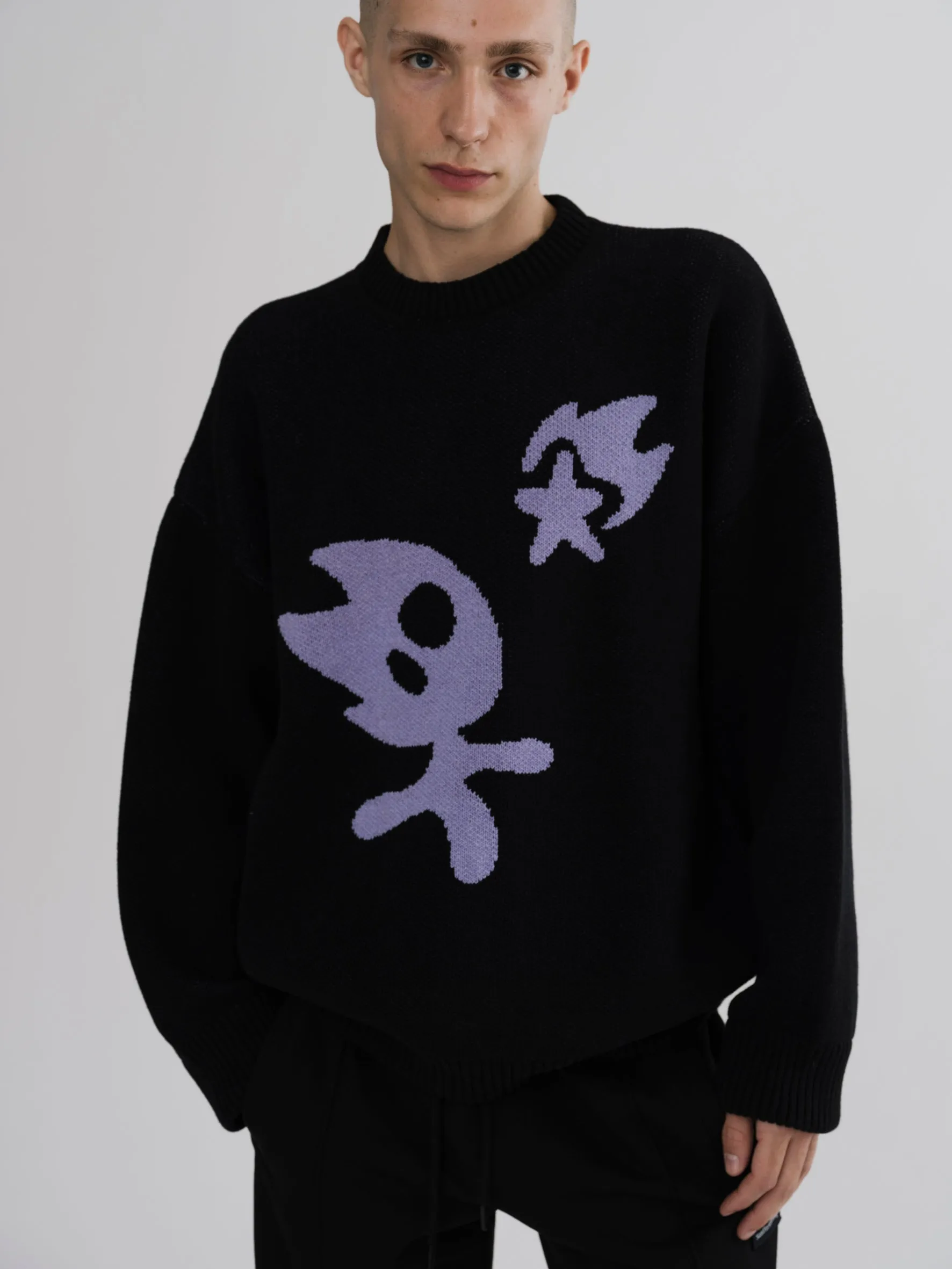 Dreamboy Knit Crewneck Black - Goodbois