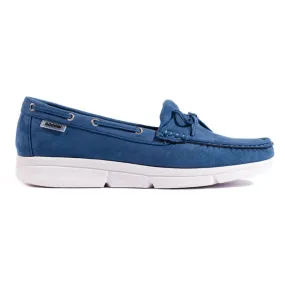 Goodin comfortable blue women's moccasins