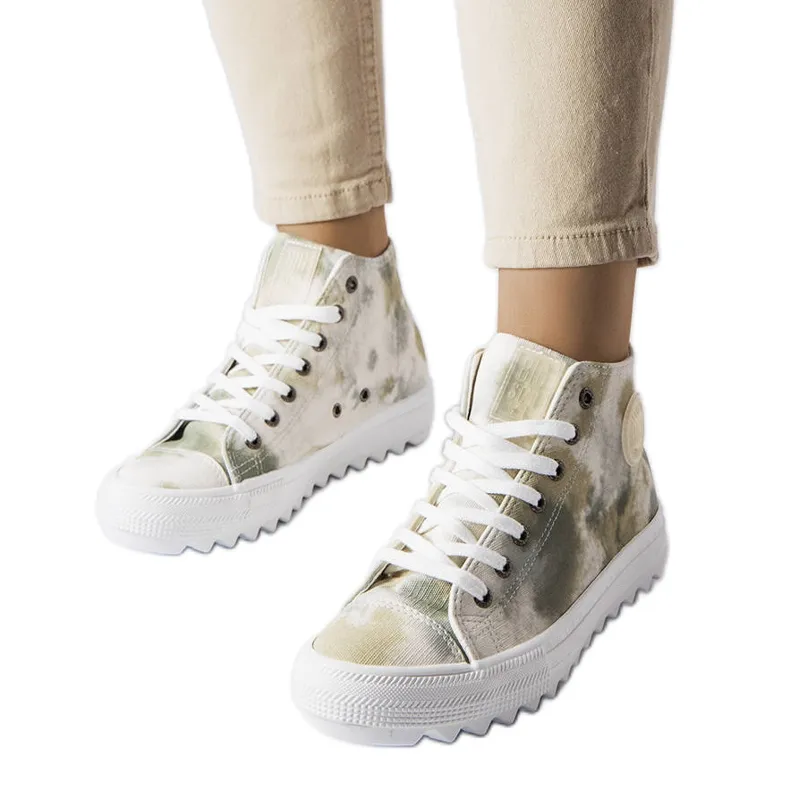 Green patterned Big Star sneakers LL274047