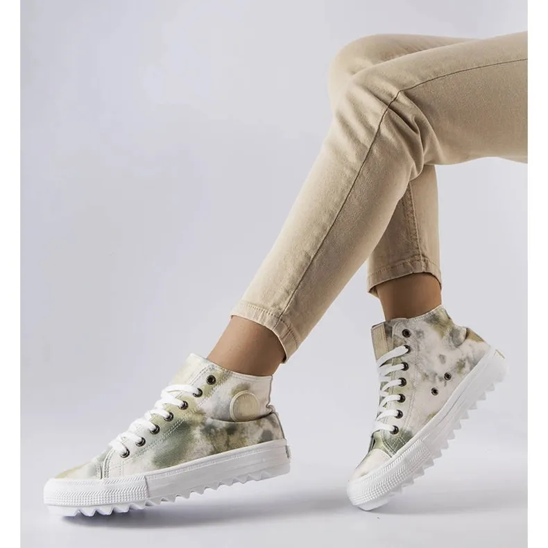 Green patterned Big Star sneakers LL274047