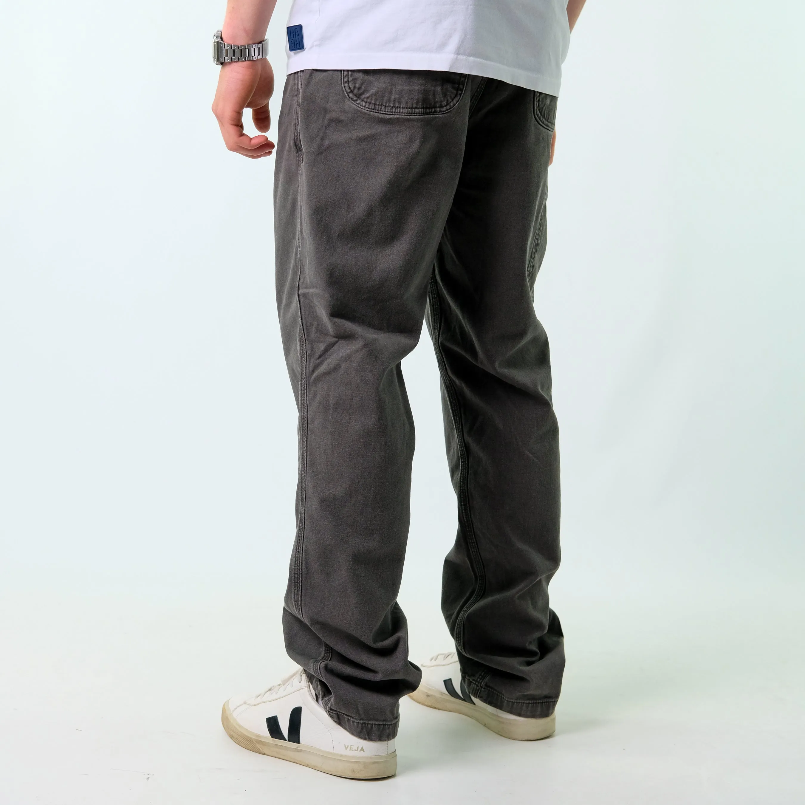 Grey y2ks Carhartt Canvas Carpenter Jeans Baggy Pants (36x34)