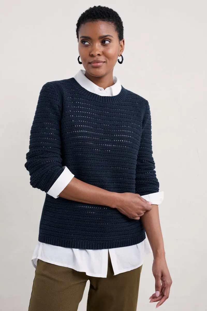 Gull Rock Pointelle Knit Jumper (GOTS)