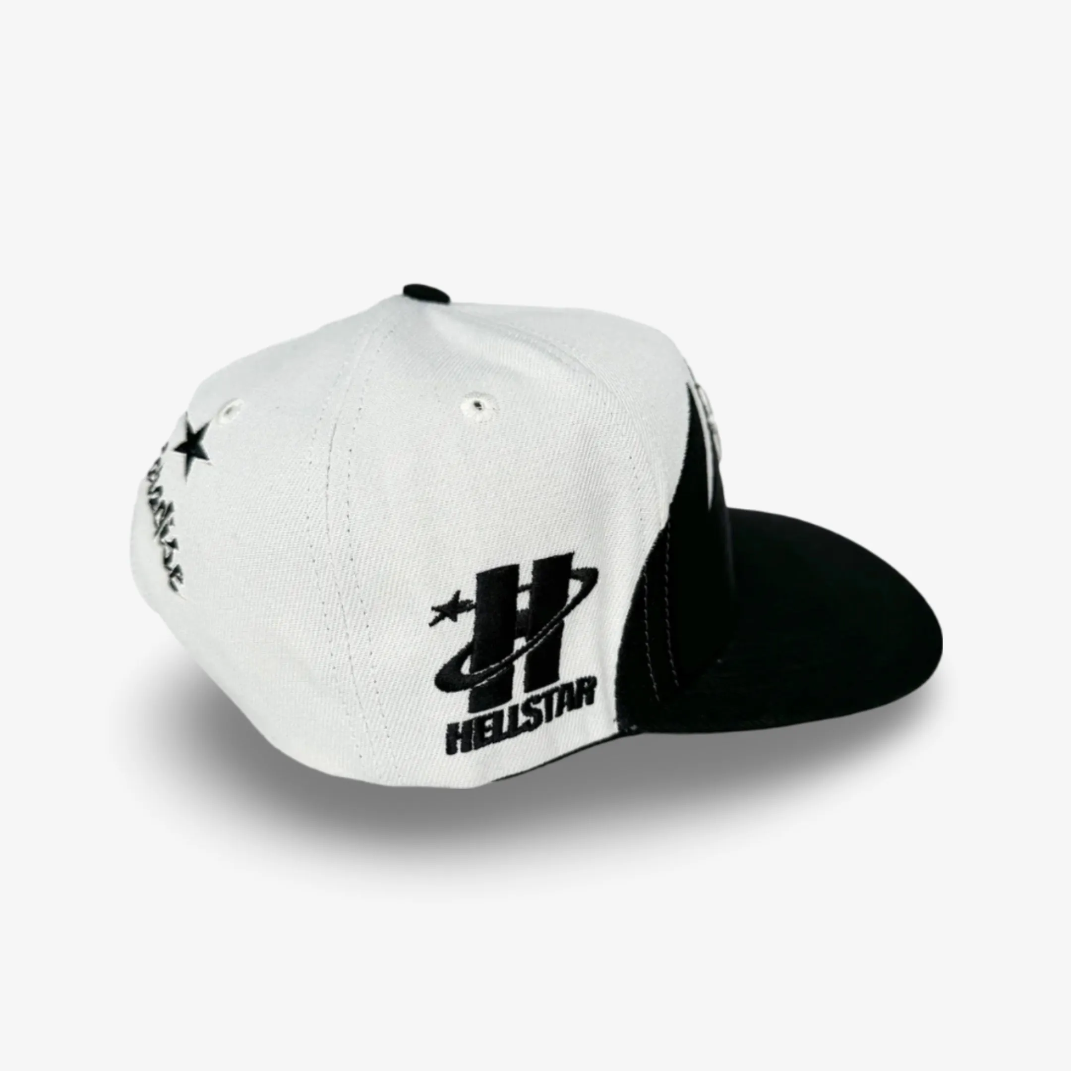 Hellstar Sports Snapback Hat 'Shark Teeth' Design Off White / Black