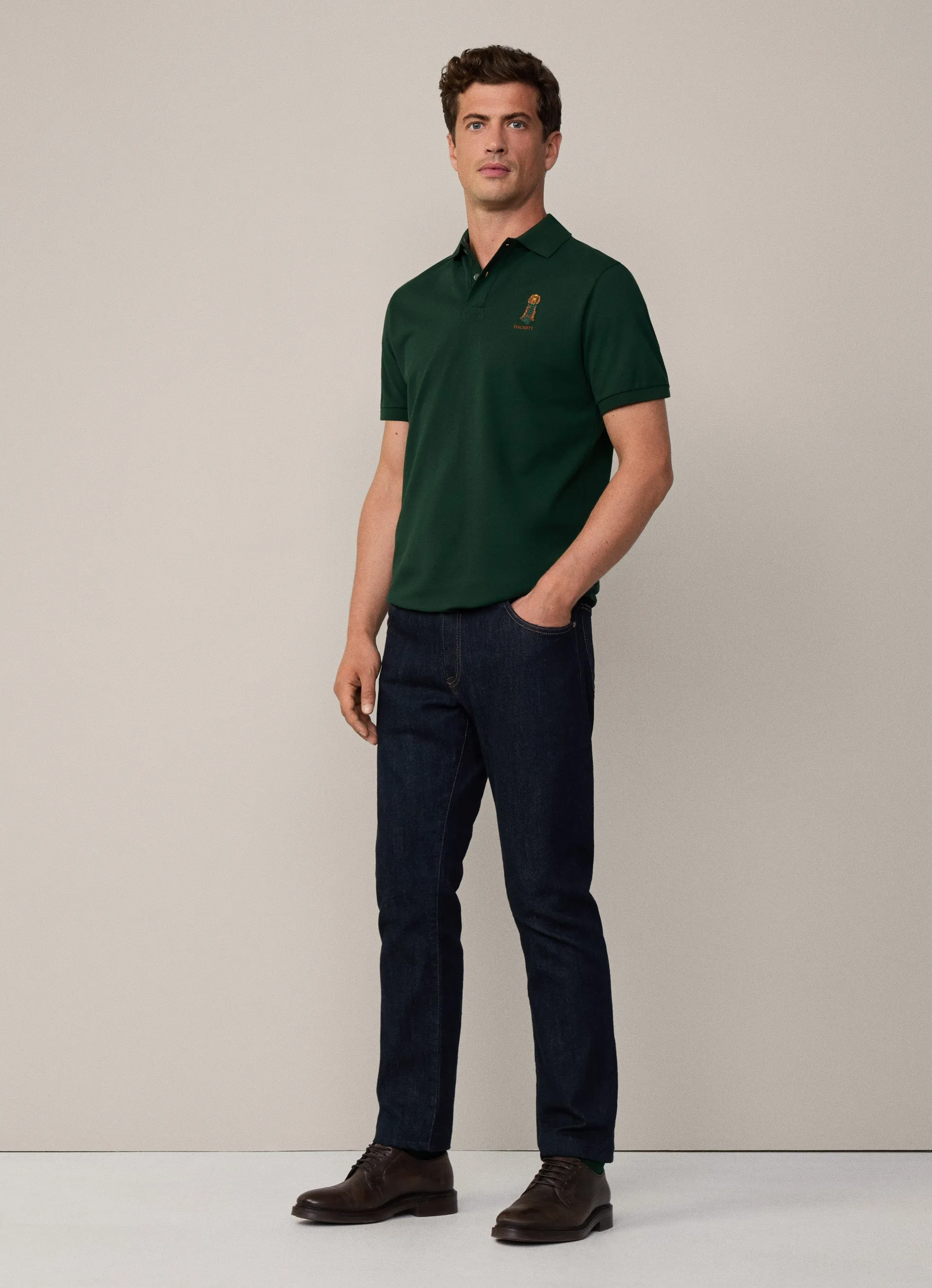 Heritage Harry Polo Forest Night Green